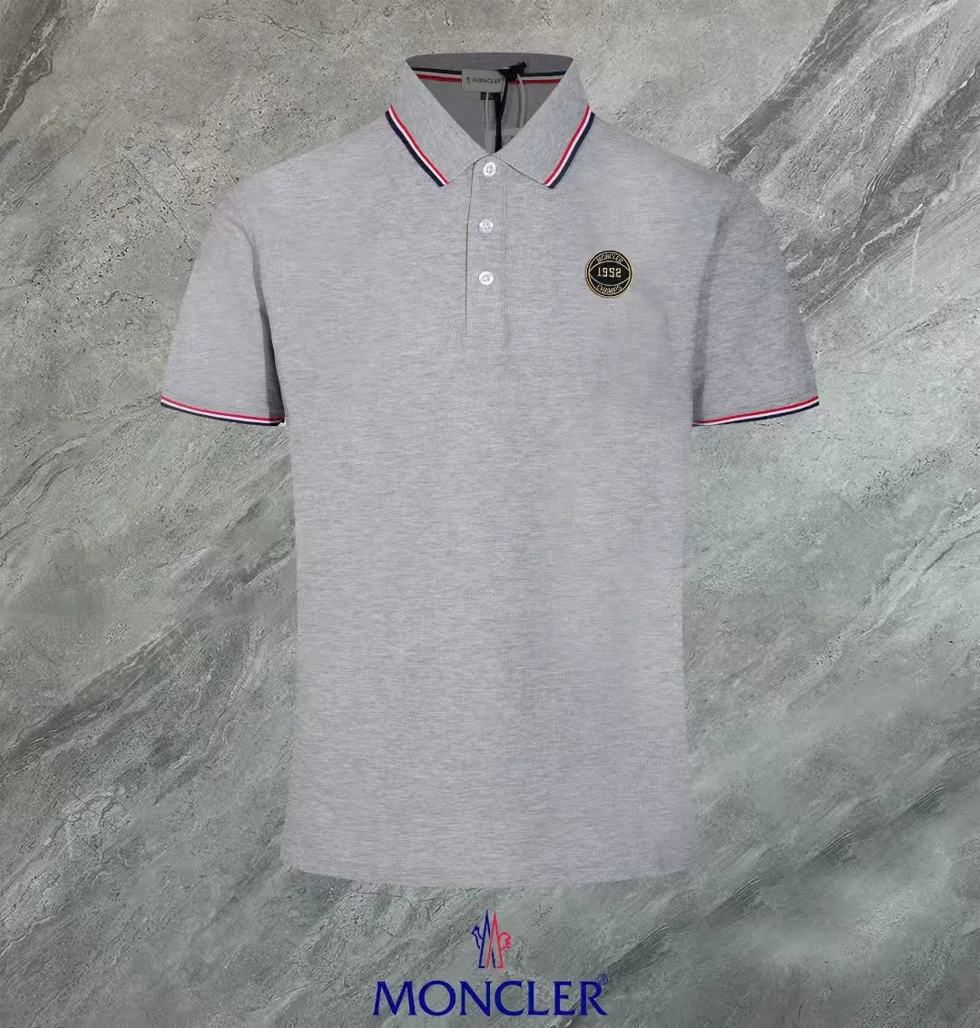 MONCLER~ 2026 New Arrival Quality POLO ， Breathable ， ， ， Quality。 ！ ， ！ LOGO Quality ：Black，White，Gray，Royal Blue Sizes：M~L~XL~2XL~3XL